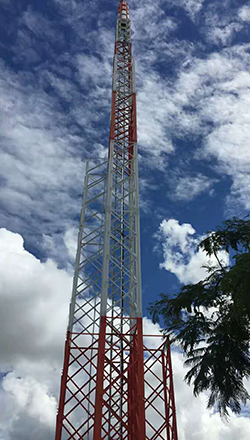 60-метровая вышка сотовой связи в Замбии